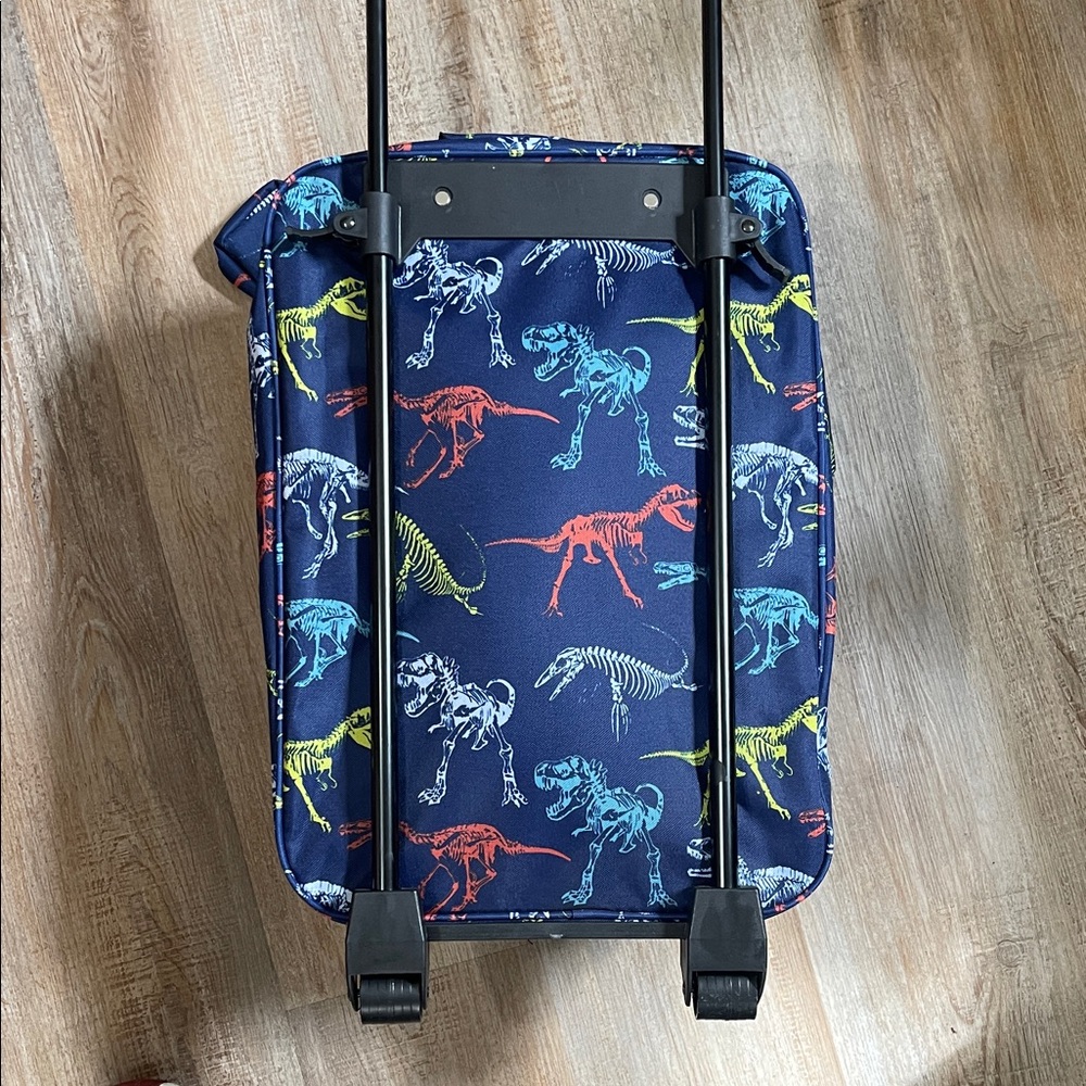 Kids Navy Dinosaur Rolling Suitcase - Picture 4 of 6